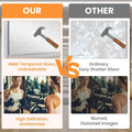Frameless Tempered Glass 48x24 Home Gym Mirror 2Pack Wall Mounted