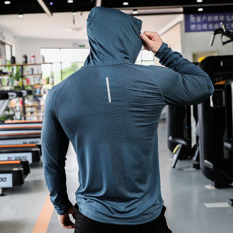 Men's Fitness Tracksuit as Running Sport Hoodie & Gym Joggers Set